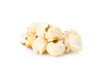 Popcorn isolated on white background