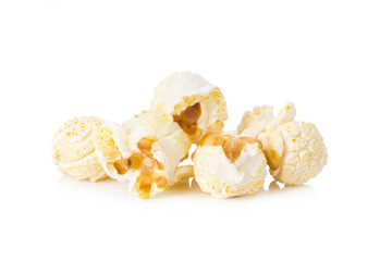 Popcorn isolated on white background