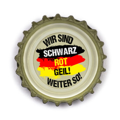 Kronkorken - schwarz,rot,geil! weiter so