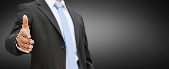 Businessman handshake