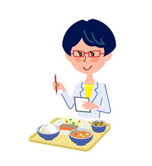 食事を管理する栄養士