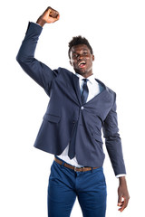Lucky handsome black man