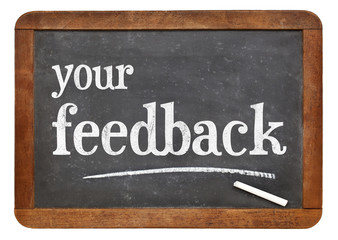 your feedback blackboard sign