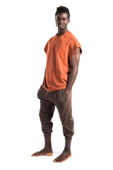 Handsome black man posing