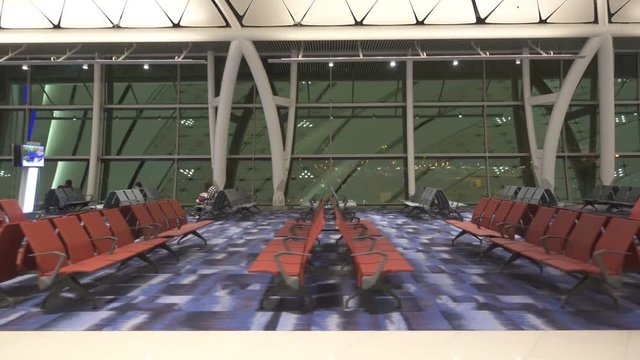 HONG KONG, CHINA - MAY 12: Passengers in the airport main lobby on May 12, 2016 in Hong Kong, China.