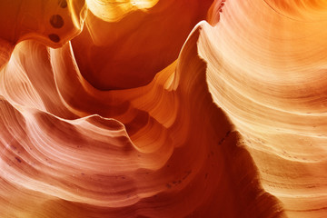 sandstone waves in Lower Antelope canyon, Arizona