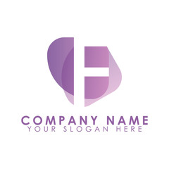letter f vector sign element symbol icon i design