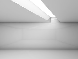 Abstract white contemporary empty interior
