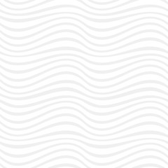 White seamless pattern of abstract waves