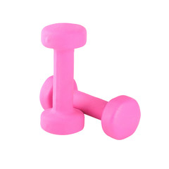 pink dumbbell