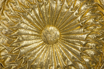 The abstract of gold fabric