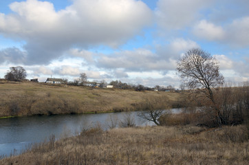 Autumn countryside landscape