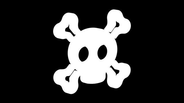 Roger icon. Looping. Alpha channel.