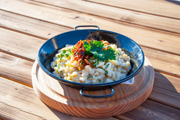 Käsespätzle auf der Alm