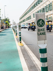 Bike lane in Bangkok