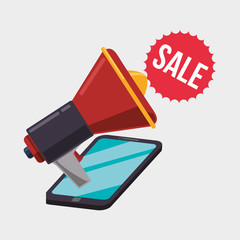 Digital Marketing design. Ecommerce icon. Isolated illustration