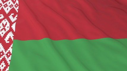 Belarusian Flag HD Background - Flag of Belarus 3D Illustration