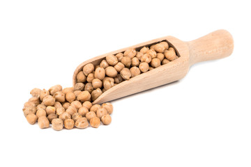 Chickpeas in a scoop