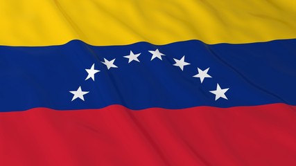 Venezuelan Flag HD Background - Flag of Venezuela 3D Illustration