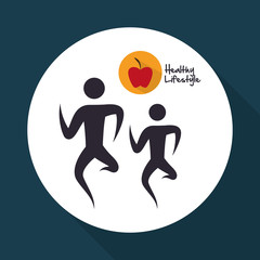 Healthy lifestyle  design. bodycare icon. Isolated illustration