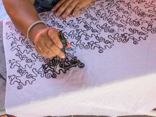 Make pattern of Thai cloth