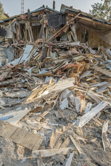 Demolition of a rural house