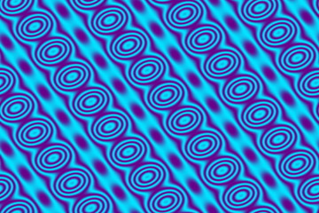 Fototapeta na wymiar Cyan blue background with purple circles in diagonal lines
