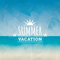 Summer Vacation label