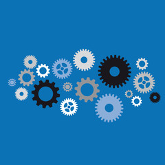 .Vector abstract gears background