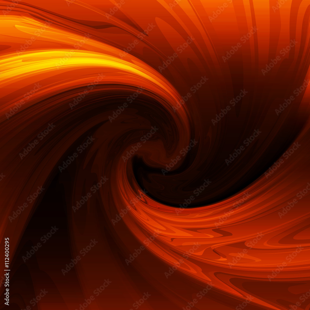 Wall mural abstract background with swirl in warm tones