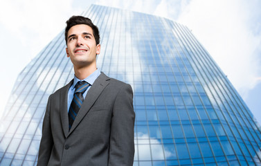 Fototapeta premium Portrait of an handsome businessman