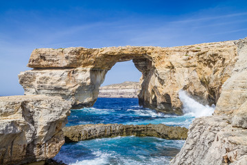The Azure Window on the island of Gozo, Malta - obrazy, fototapety, plakaty