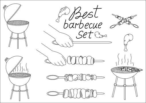 barbecue set for your design