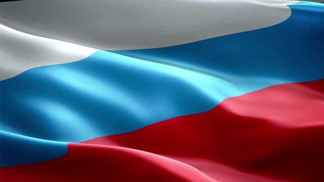 Russia national flag. Infinite loop. New effect and different lightining.