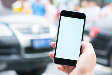 Smart phone and car service.