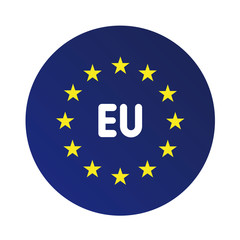 Europe flag (EU) vector