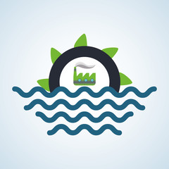 Eco design. Bio icon. Isolated illustration. Green concept , vector