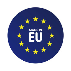 Made in Europe (EU) vector sign