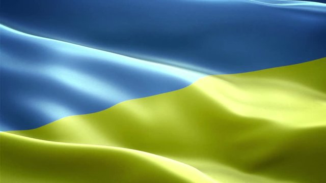 Ukraine national flag. Infinite loop. New effect and different lightining.