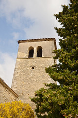 Fototapeta na wymiar Vieille église de Mirmande (Drôme)