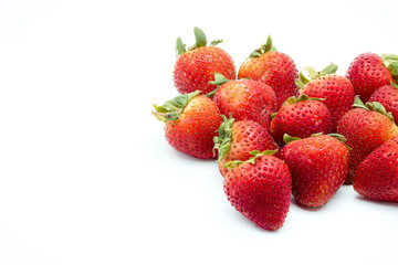 Close up of Strawberries on the floor.