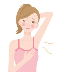 脇の臭い　女性