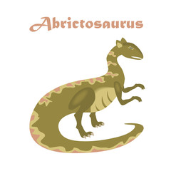 Jurassic reptile. Dinosaur vector.
