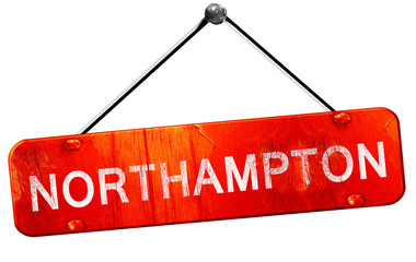 northhampton, 3D rendering, a red hanging sign