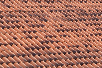 New roof tiles close up