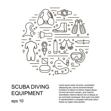 Scuba diving illustration