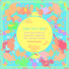 Empty space for your text with abstract spotted pattern backgrou