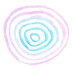 Abstract acrylic and watercolor circle painted background. Textu