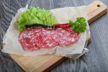 Spanish salami sausage