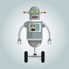 Fototapeta premium Robot design. Technology concept. humanoid icon